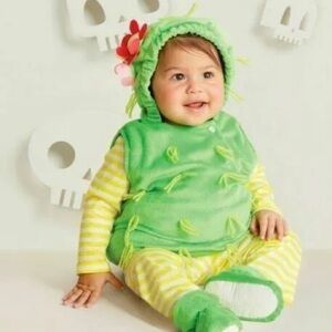 Baby 0-6 months  Green Cactus Baby Costume
